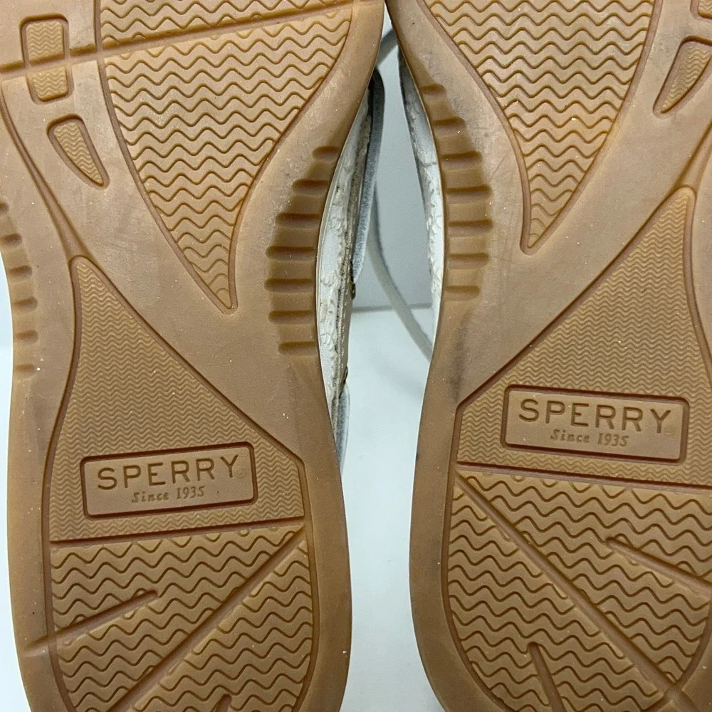 Sperry Womens 6.5 Tan Memory Foam Angelfish 1 Eye Top-Sider Boat Shoes NWOB
